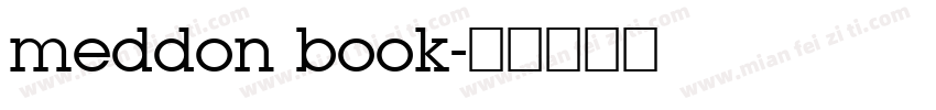 meddon book字体转换